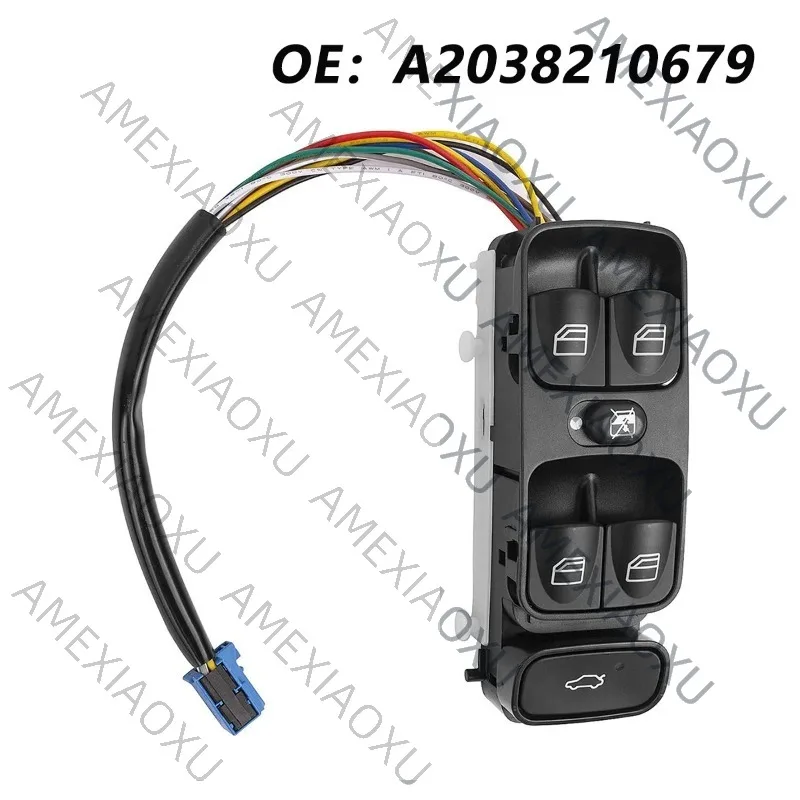 

A2098203410 Power Control Window Switch For MERCEDES C CLASS W203 C180 C200 C220 A2038200110 2038210679 A2038210679