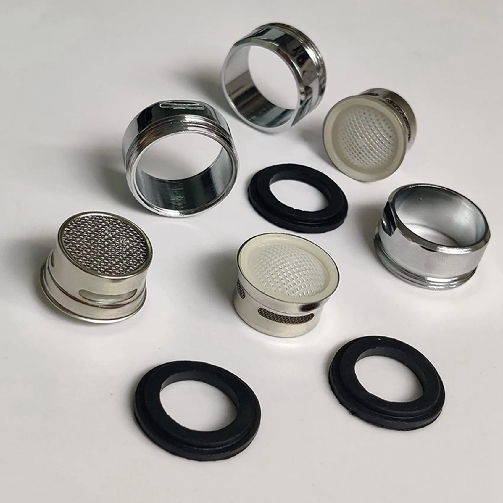 

BAAG-6X аэратор для смесителя, аэратор для раковины в ванной комнате, запасные части для аэратора для кухонного смесителя с латунным корпусом, ключ для аэратора для смесителя