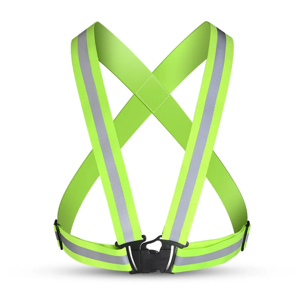 High Visibility Highlight Reflective Straps Breathable Multicolors Safety Vest Elastic Band Safety Protection Construction Work