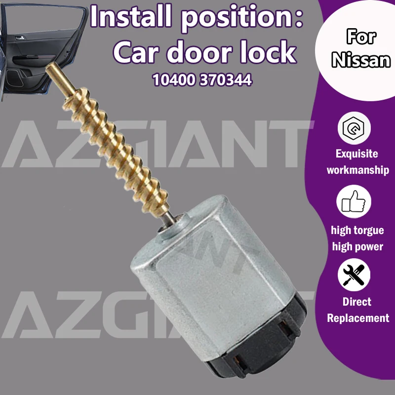 

10400 370344 For Nissan Patrol Gr Y60 Y61/GT-R R35/350Z Z33/Skyline MK12 Car Door Lock Actuator Replacement Motor carbon brush