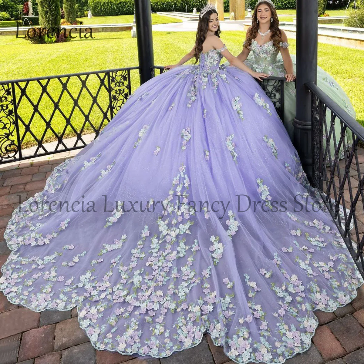 Vestito messicano 2024 Quinceanera dolce 15 16 abito da ballo in pizzo senza spalline Applique con spalle scoperte corsetto a strati Vestidos De 15 aecos