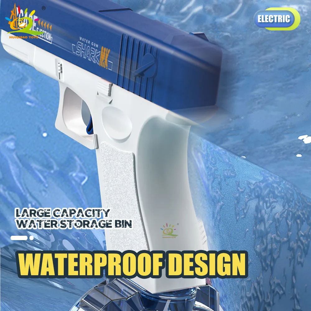 Pistola de água elétrica ligada brinquedo verão ao ar livre à beira-mar praia apaixonado tiro batalha brinquedo adulto crianças brinquedo