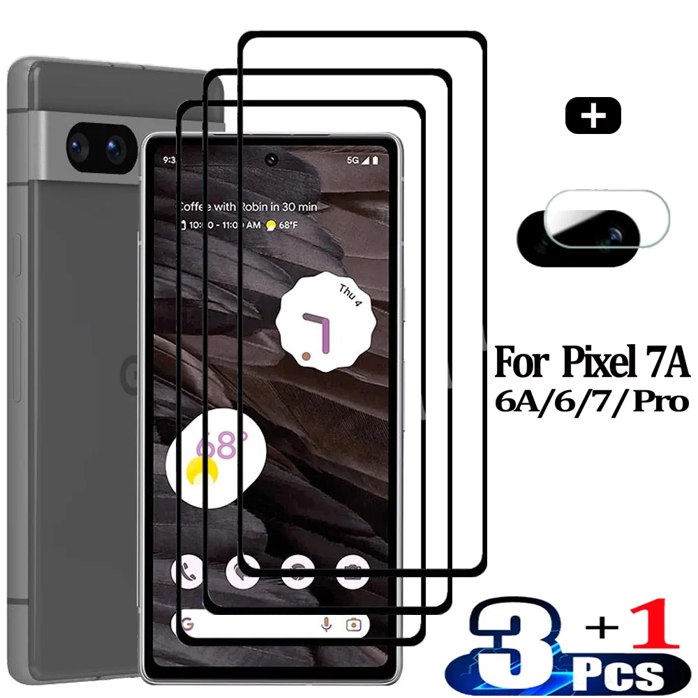 Pelicula Pixel 8 Pro 7 a Front Tempered Glass For Google Pixel 7A Screen Protector Pixel7A cristal templado Pixel 7A 5G protector pantalla Pixel6 6A verre trempé Pixel7 7 Pro Camera Lens Film