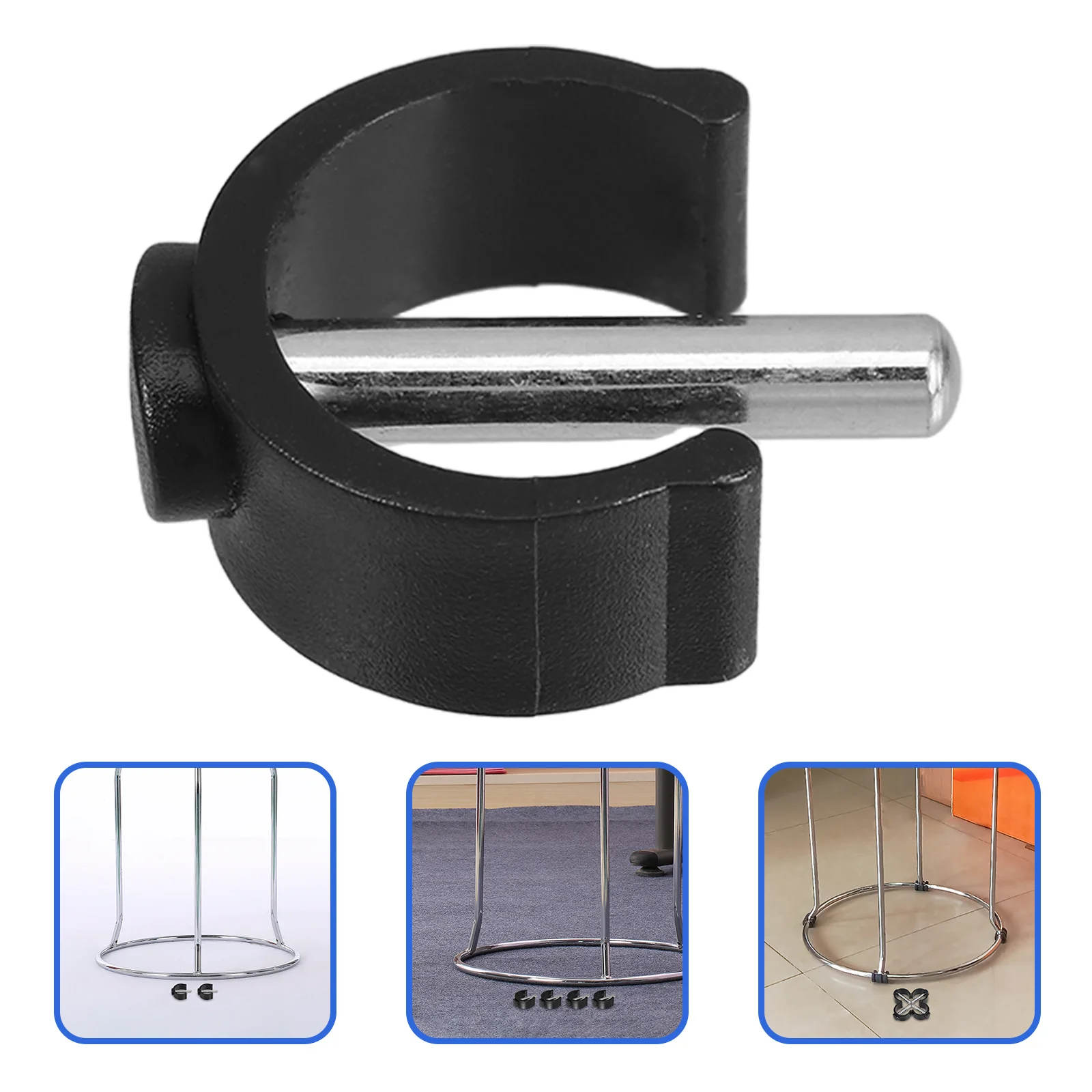 

4Pcs C-Shape Clamp Adjustable Latch Clips for 25Mm 28Mm Tube Toilet Safety Rails Walker Commode Chair Crutch Replacement