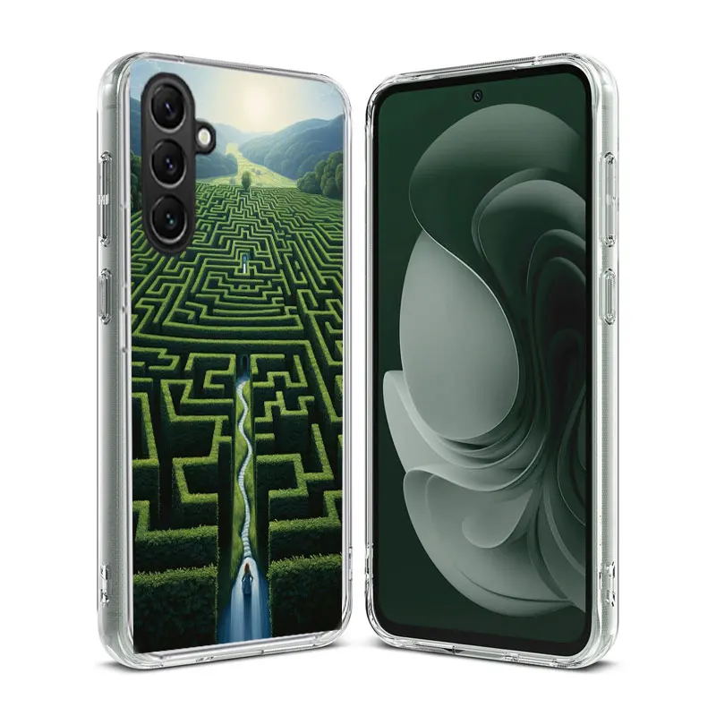 Ancient Maze Phone Case Samsung A05S A15 A25 A35 A55 A04S A14 A24 A34 A54 Galaxy Note 20 Ultra 10 Lite 9 8 A6 A7 A8 A9 Plus Capa