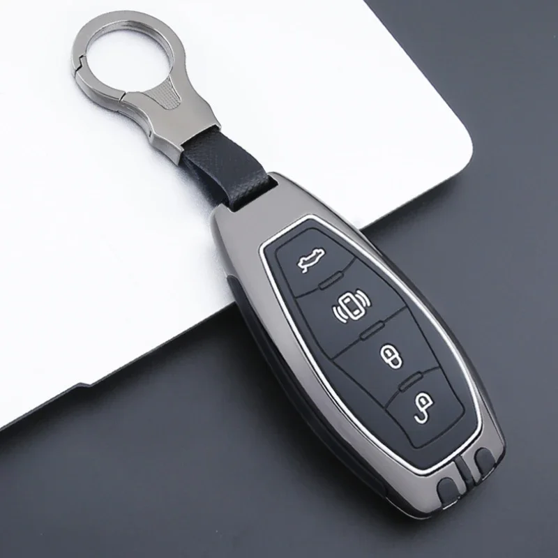 

Car Key Cover For FAW Hongqi H5 2023 Hs5 H9 Eqm5 Hs7 2022 Keyring Shell Case Fob Holder