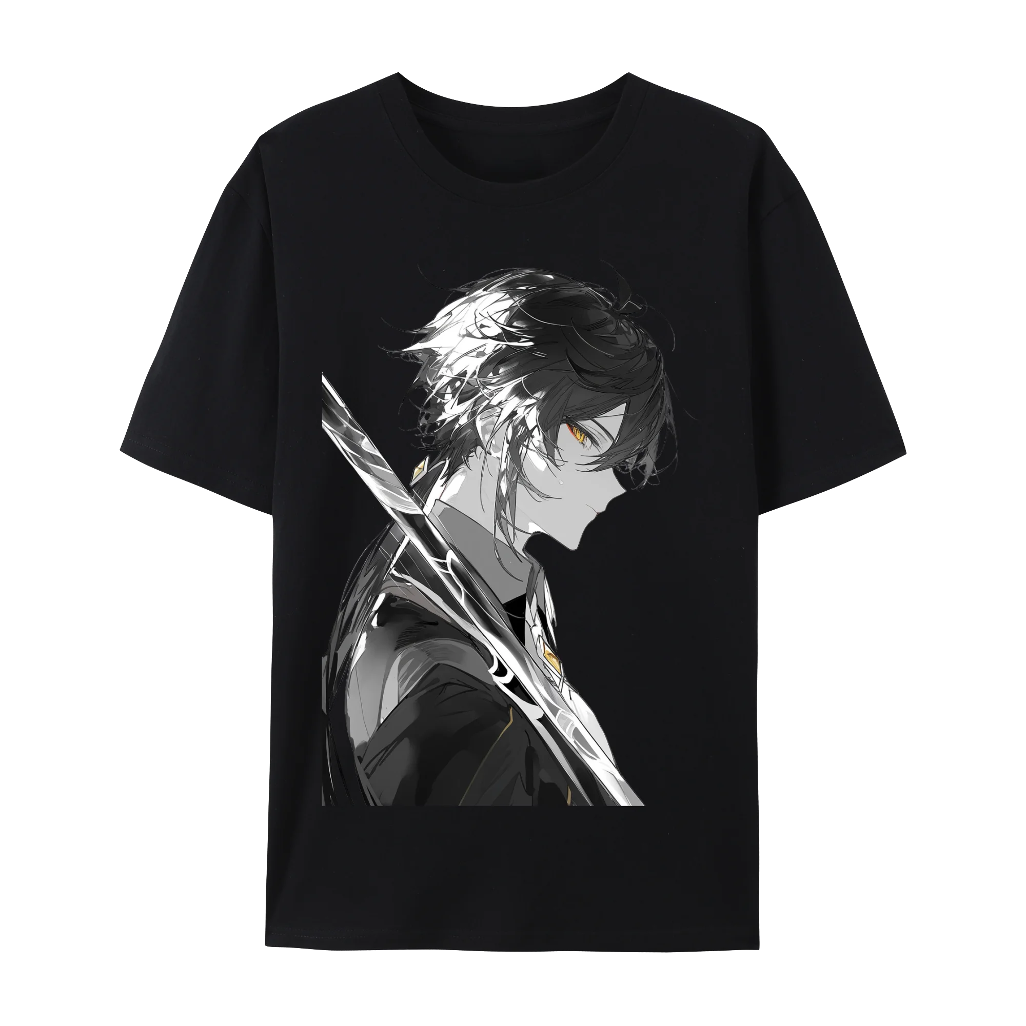 

Unisex GENSHIN IMPACT Zhongli Impression Series Cotton Short Sleeve T-Shirt
