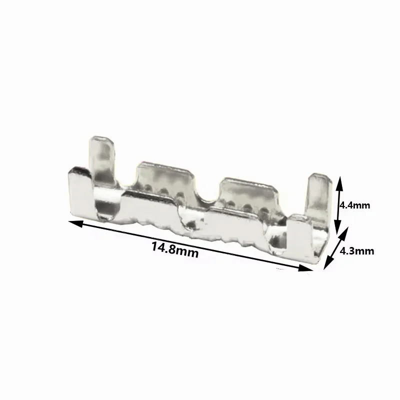 Silver453 /453C Terminale a forma di U Linguetta Inserti freddi Terminale Connettore cavo Terminali Electricos Terminale a denti piccoli 0,3-4.0mm2