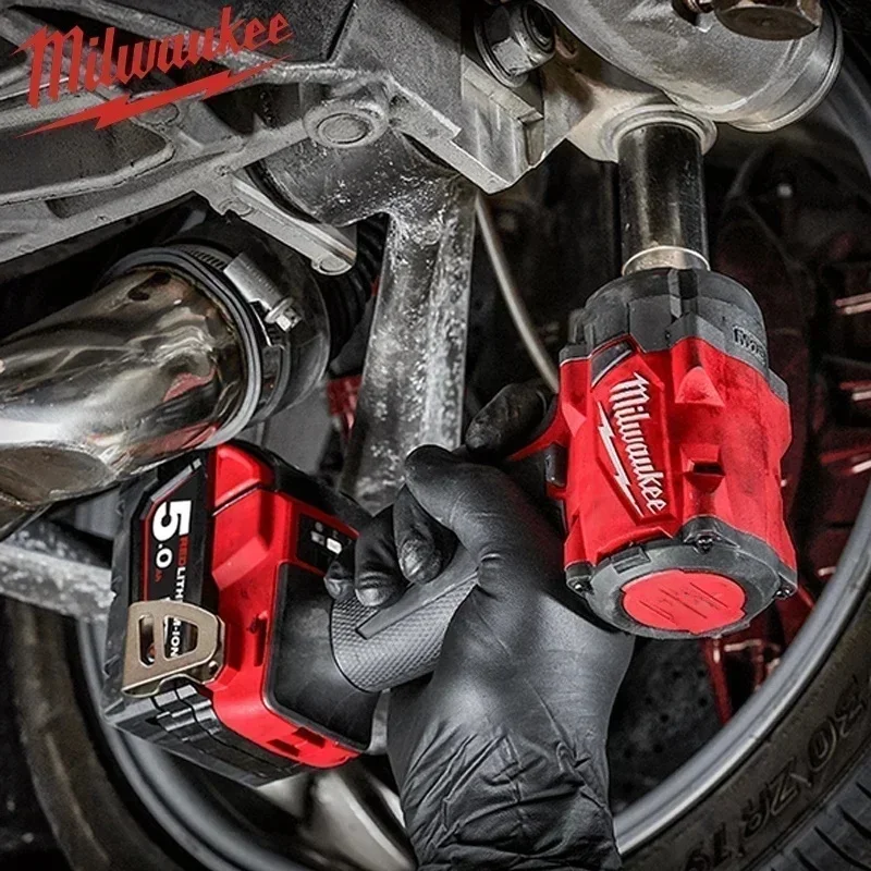 Milwaukee chave elétrica bateria de lítio sem escova chave de impacto inteligente especial genuíno alto torque recarregável.