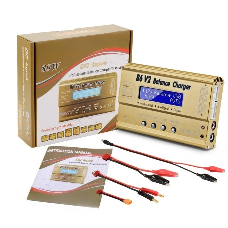 

For Li-ion Lipo LiFe NiCd NiMH LiHV PB Battery Balance Charger 80W Professional Digital Lipo Discharger
