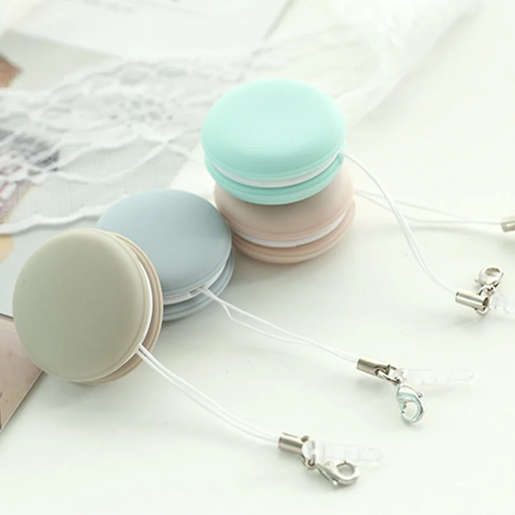 4 قطعة مناديل تنظيف الشاشة معكرون شكل المحمولة الحبل نظارات عدسة نظافة القماش نظارات تنظيف مزيل الغبار الإلكتروني #5