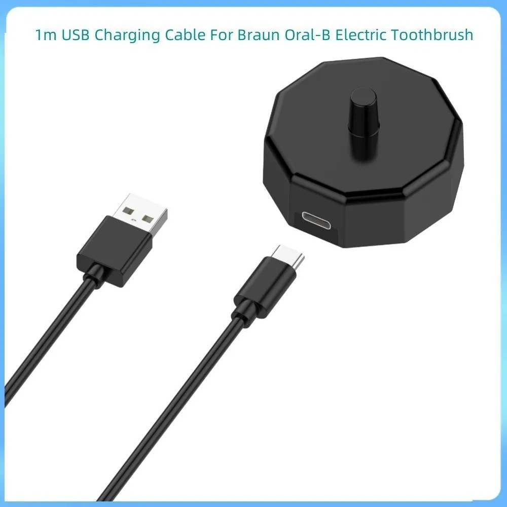 Portable Design Electric Toothbrush Charger Black Color Compact Holder Fast Charger Stand Compatible Charger Charging Dock Stand