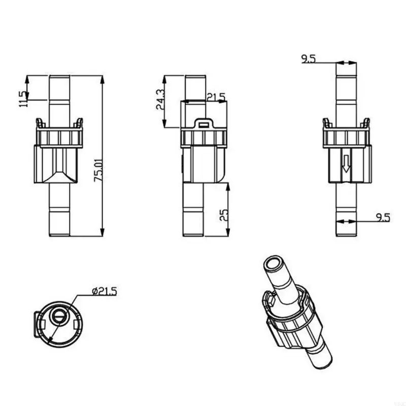

High Sensitivity Hall Effect Water Flows Meter Hall Meter for Various Liquids Y4QC