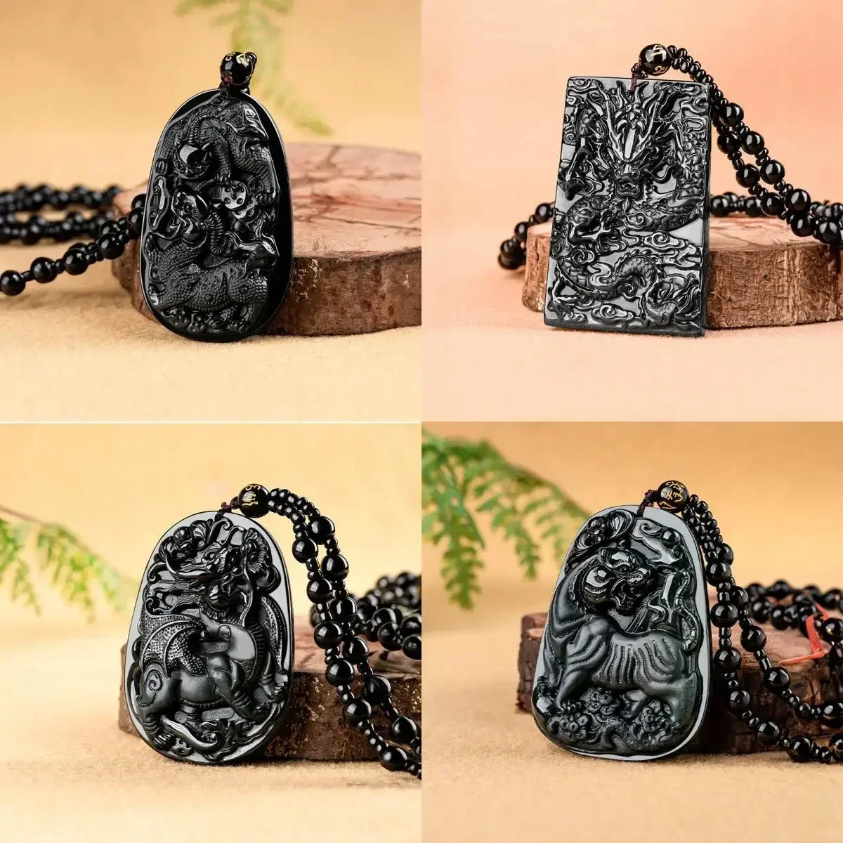 Black Burmese Jadeite Pendant Necklace Natural Burma Jade Real Jewelry Charms Gifts for Women Amulet Carved Emerald Designer