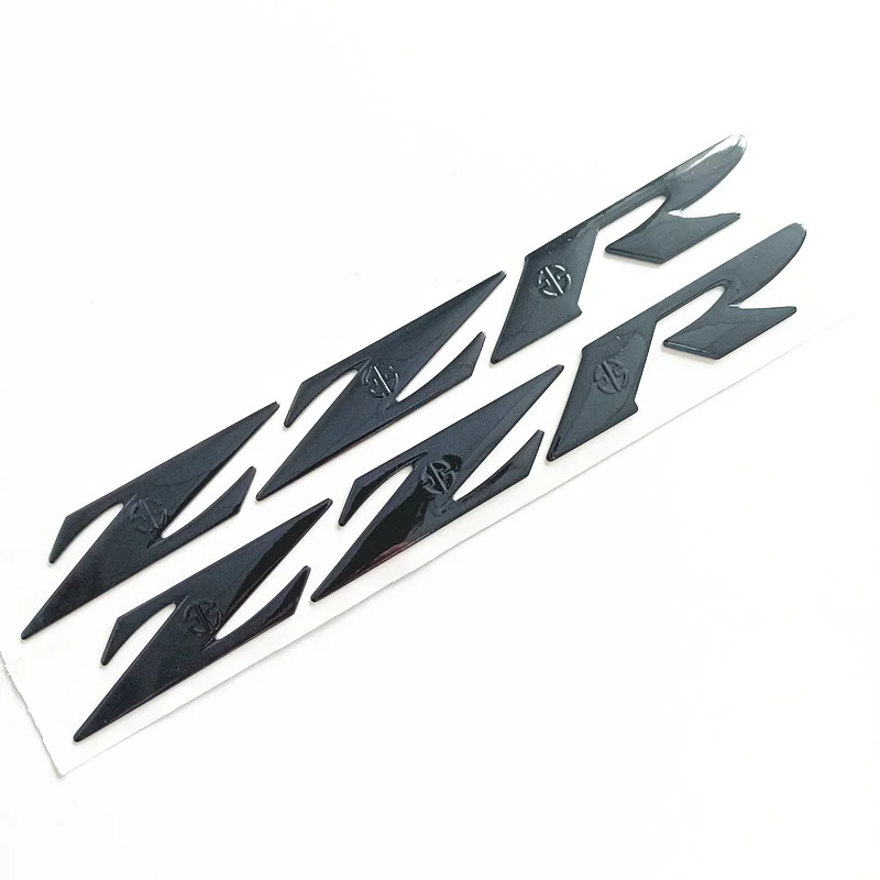 

Motorcycle 3D Fuel Tank Emblem Decals Silver StickerFor Kawasaki NINJA H2 H2R zzr ZZR ZZ-R1400 1400 600 1200