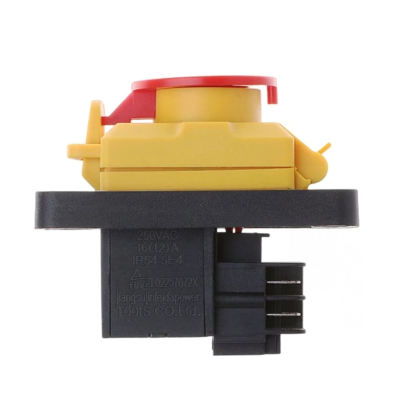 Tombol Tekan Kjd12 4 Pin Yang Ditingkatkan Tombol Mulai Magnetik 12A 250V untuk Dropsale DIY