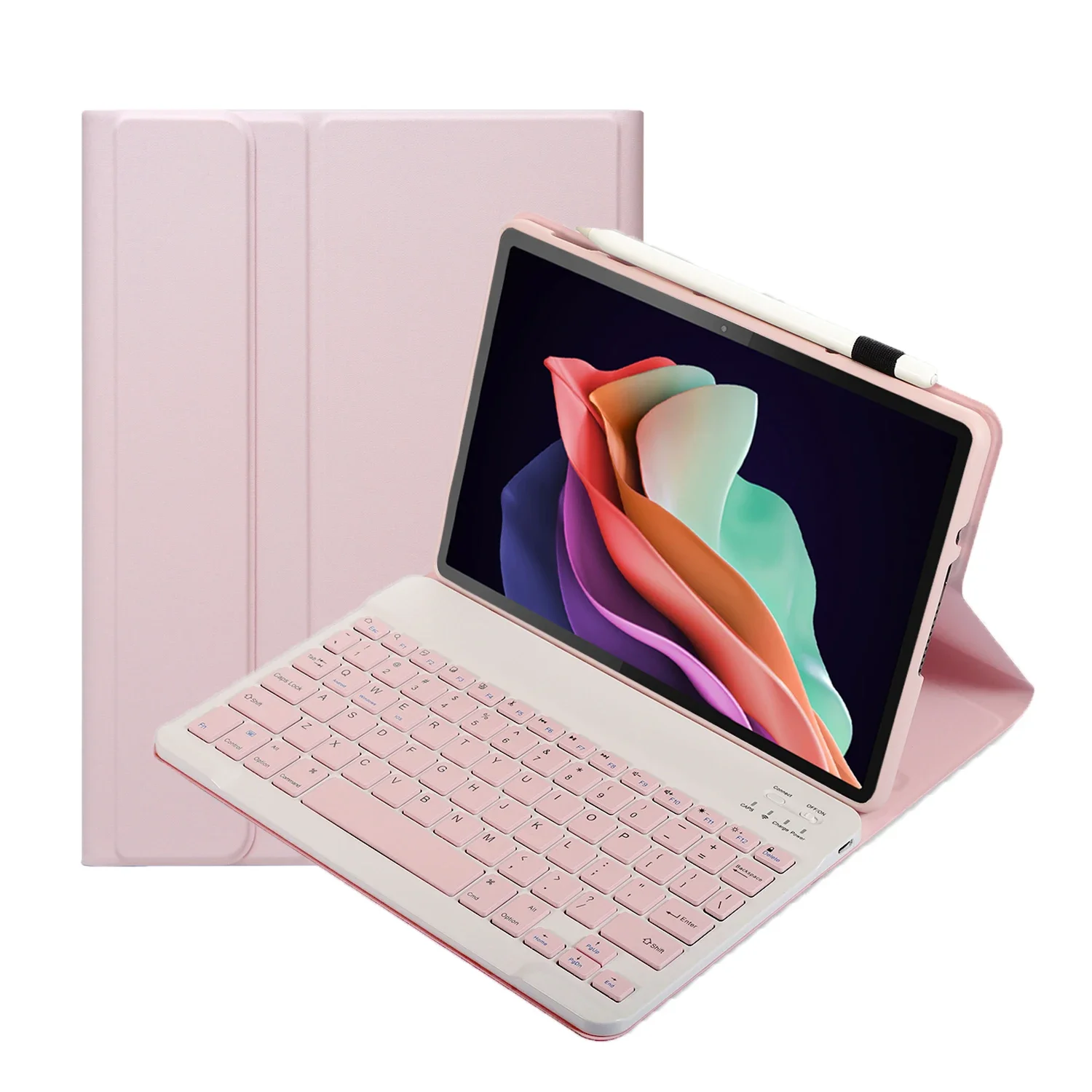 Candy Colorful Wireless Bluetooth Keyboard Case For Lenovo Pad 11 inch 2024 TB331FC Tablet Detachable Magnetic Leather Case