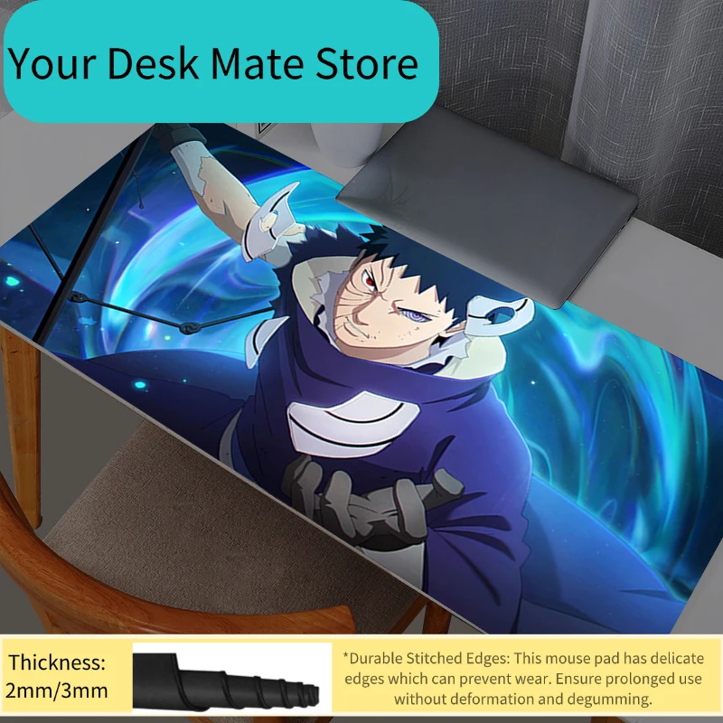 

Большой коврик для мыши Naruto Obito Uchiha, коврики для офисного стола, аксессуары для ПК, игровые аксессуары, коврик для мыши XXL, коврик для клавиатуры ноутбука, коврики для мыши