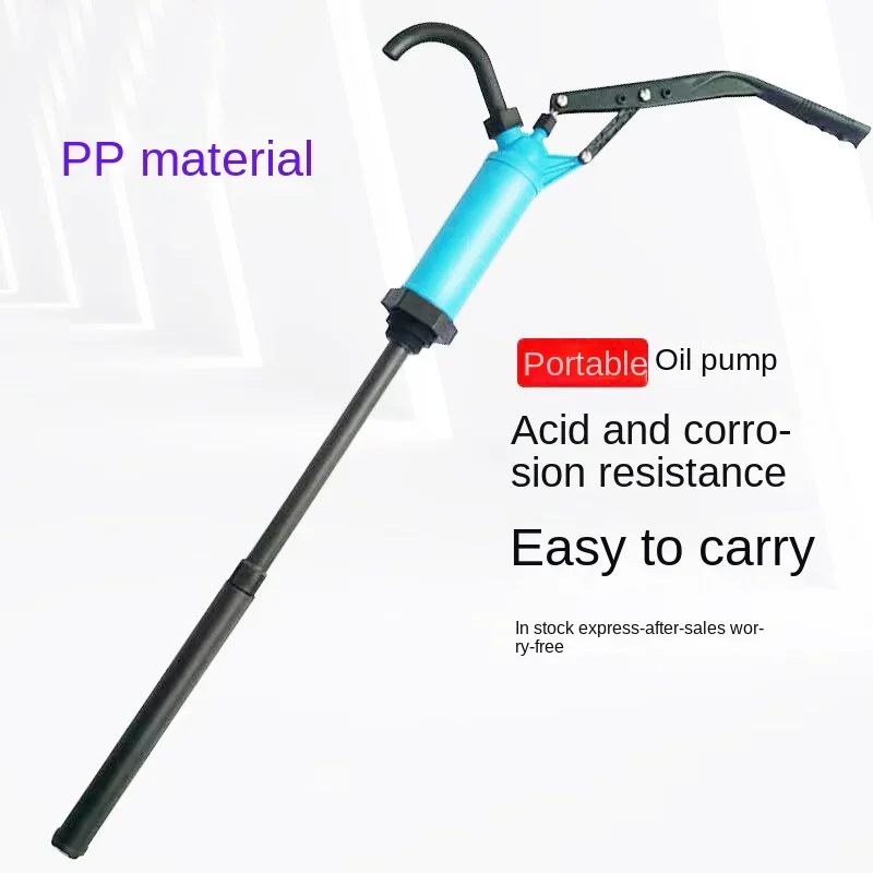 PP Plastic Portable Anti-corrosion Hand Pressure Oil Drum Oil Transfer Pump Hand Pressure Pump Manual Oil Extractor