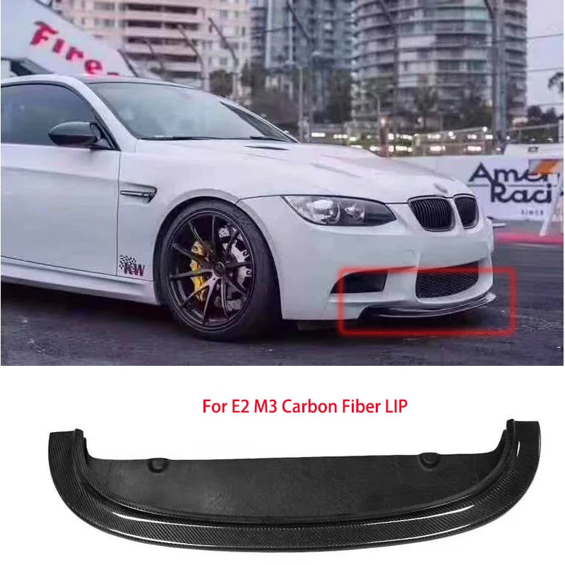 

FOR BMW E92 E93 M3 2007-2013 REAL CARBON FIBER FRONT LIP TRIM BODY KIT TUNING PART FOR M3 FRONT BUMPER SPLITTER LIP RACING