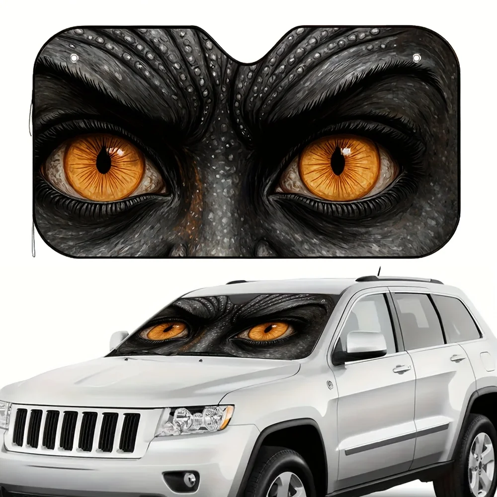 

1pc Luminous Gaze Car Sun Visor, Easy Heat Insulation, Blocks Car Window Sunlight, Perfect For Long-distance Driving, City Trips