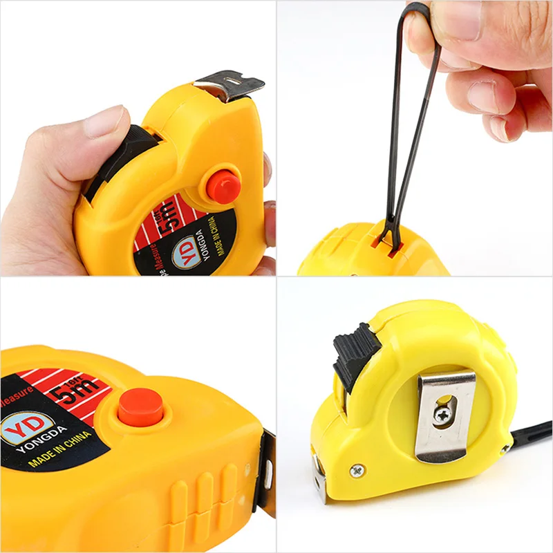 3m 5m Retractable Stainless Steel Tape Measure Ruler Measuring Metric Tape Rule