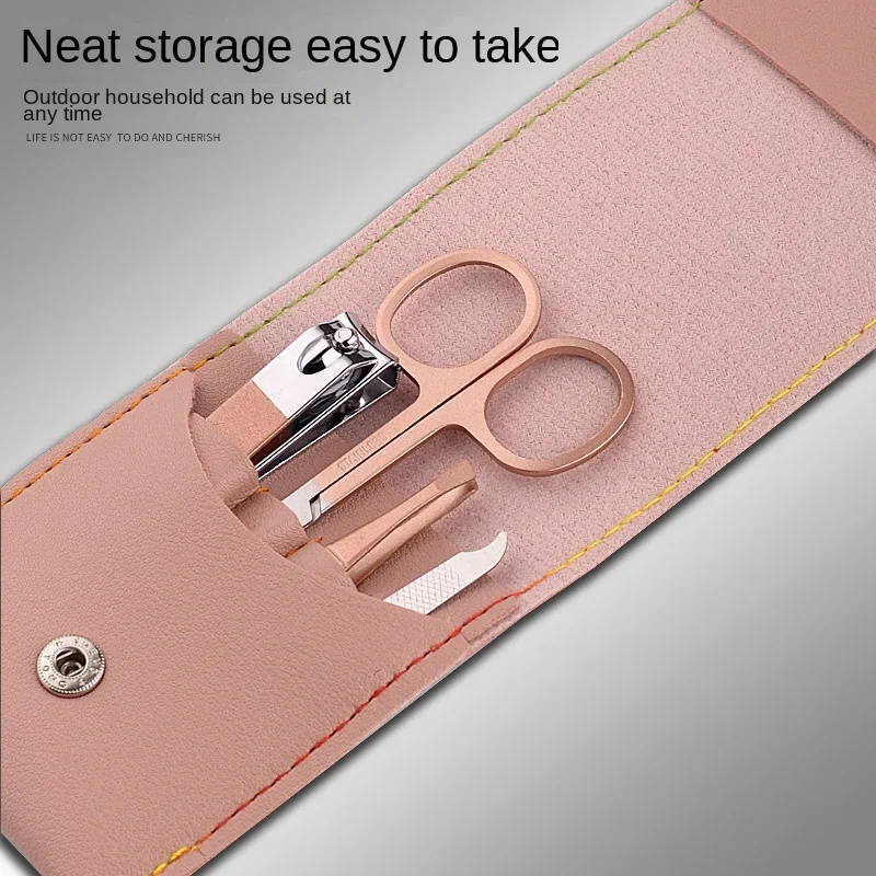 Set di pinze di bellezza per tagliaunghie da 4 pezzi per manicure e pedicure, forbici per unghie, regalo per la cura delle unghie dei piedi.