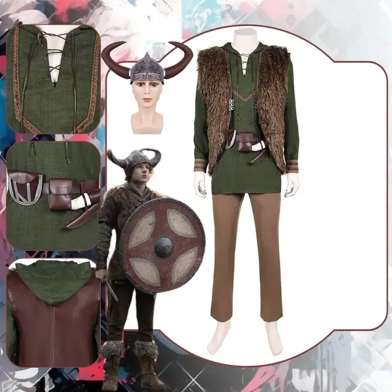 Hiccup Cosplay How to Train Cosplay Your Dragon Costume Disguise for Adult Men Clothing Roleplay Halloween Carnival Party Suit