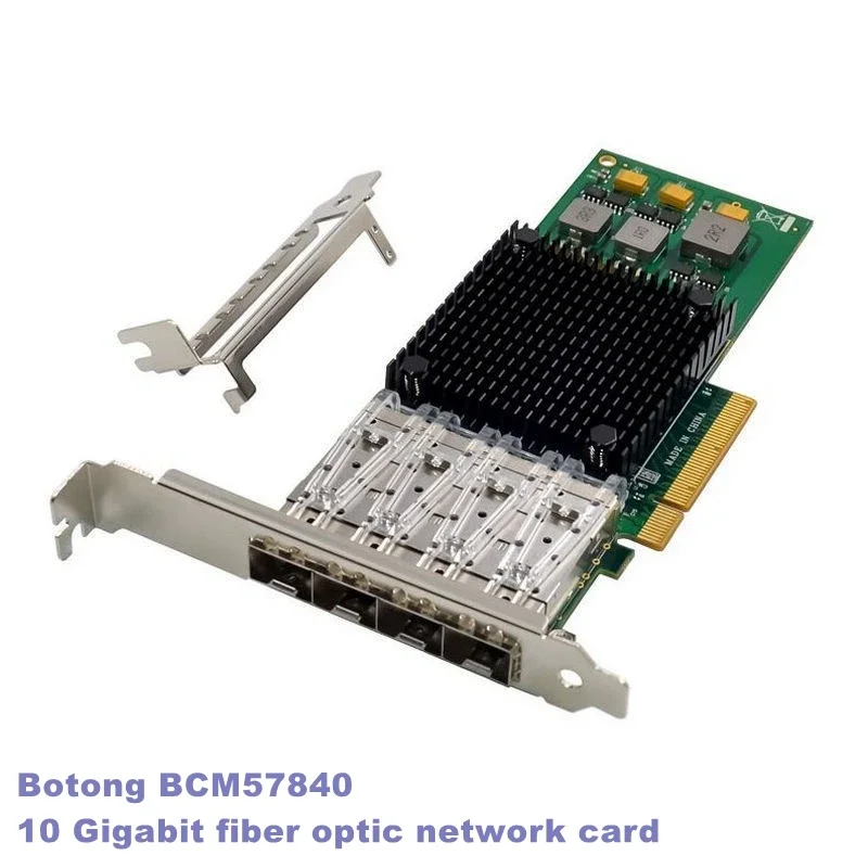 

PClE X8 BCM57840 4 Port Server Network Card 10G SFP+ Fiber PCI Express Ethernet Network