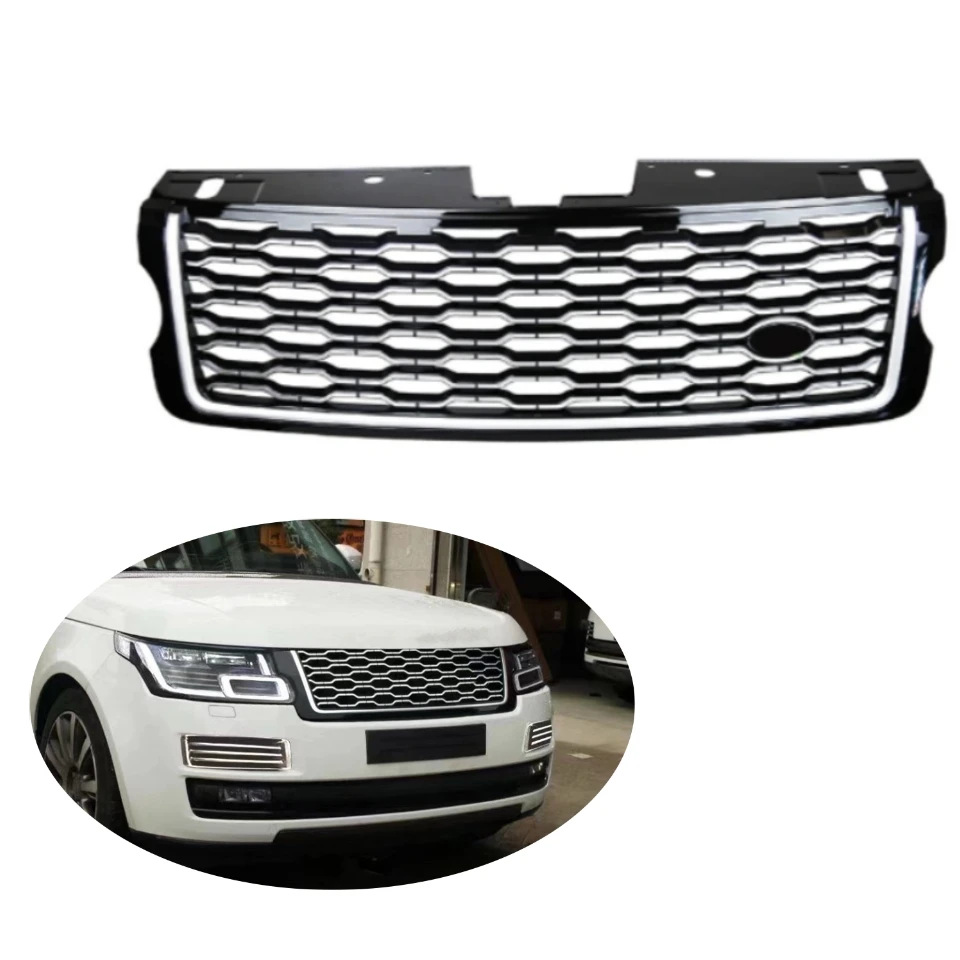 Black-Sliver L305 2013-2017 upgrade to 2022 Grille Front Grill for Range Rover Vogue L405 2013-2017