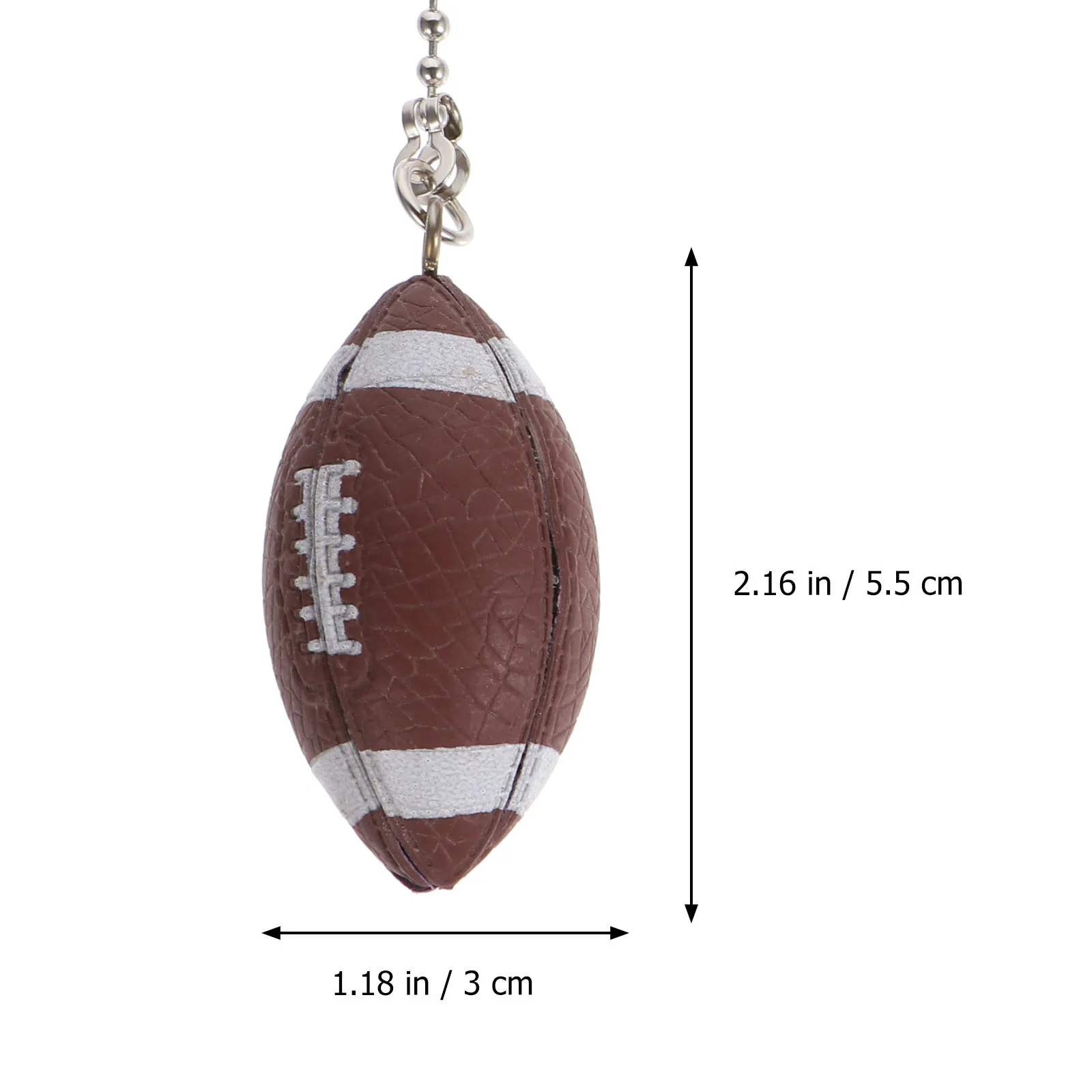 

2pcs Rugby Shape Decorative Pendants Lamp Hanging Ornaments Home Decor Chandelier Chain Ceiling Fan Light Hanging Decoration