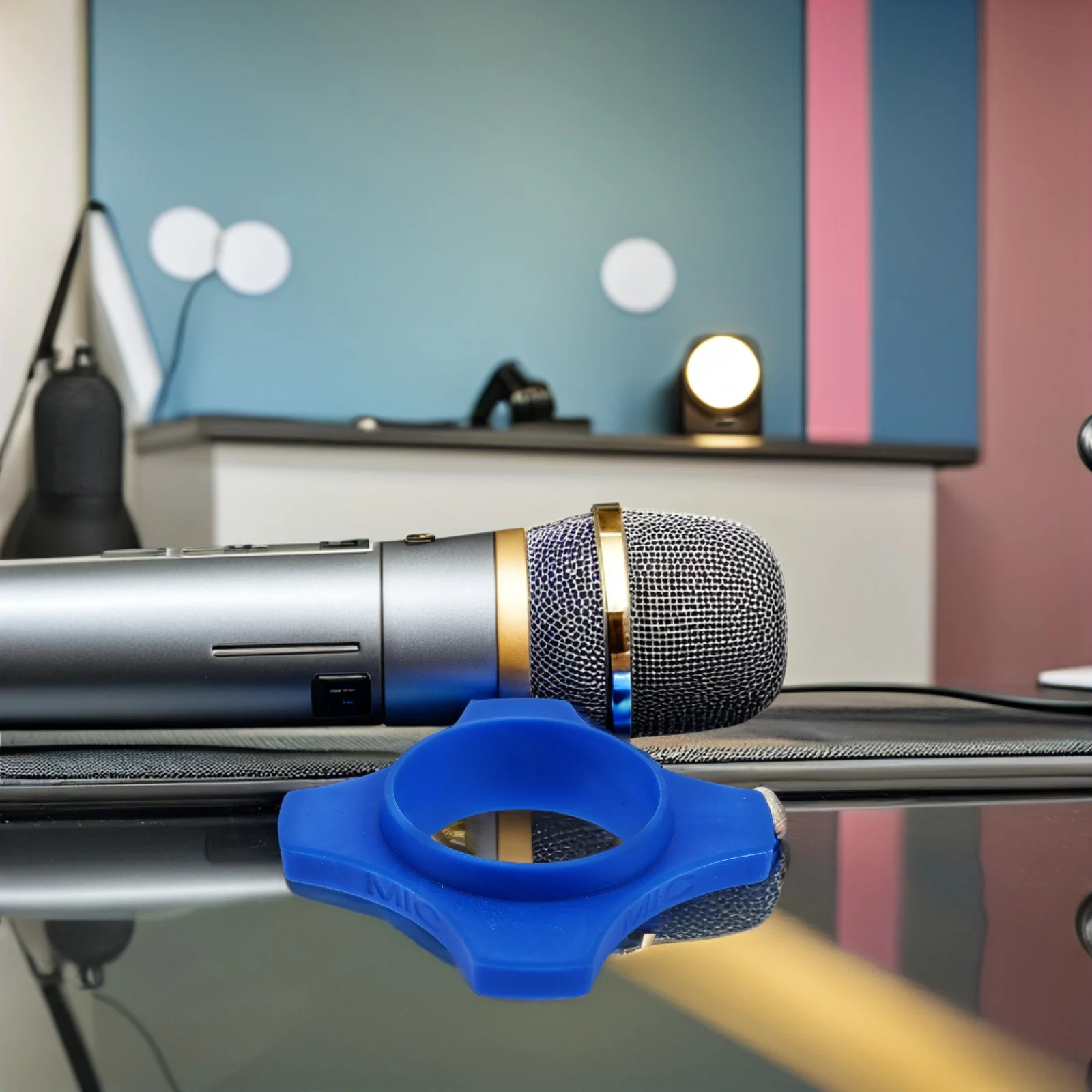 

16pcs Microphone Rubber Ring Anti-Rolling Shock Mount Sleeve For Ktv Stage Use, Universal Mic Protective Cover With Anti-Slip