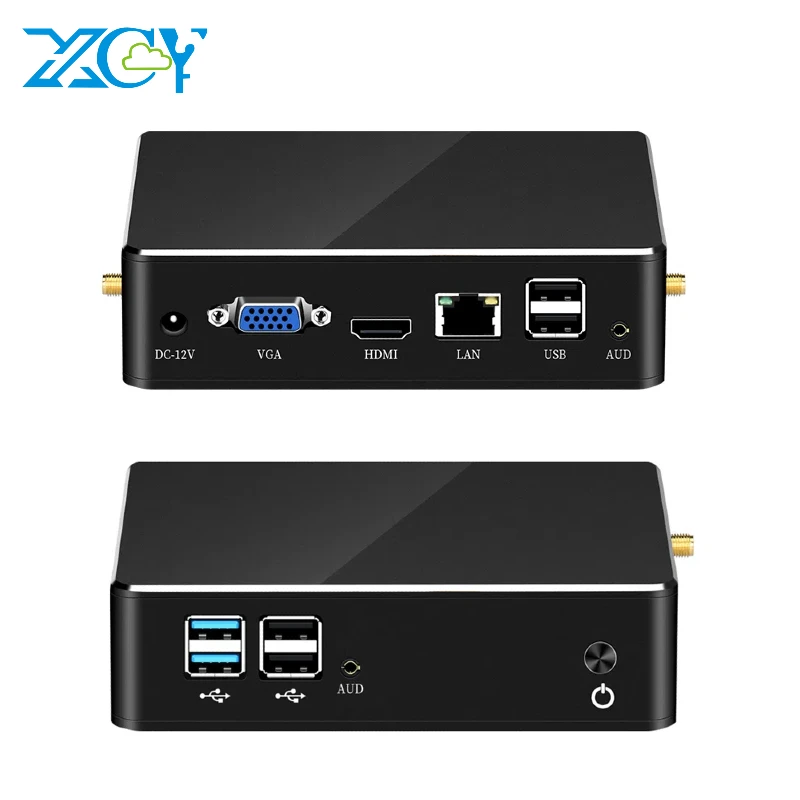 XCY-MINI PC j4125 DDR4 1 LAN Reatle 8111H 256G 128G SATA SSD 300Mbps WIFI Windows 10 11 Linux