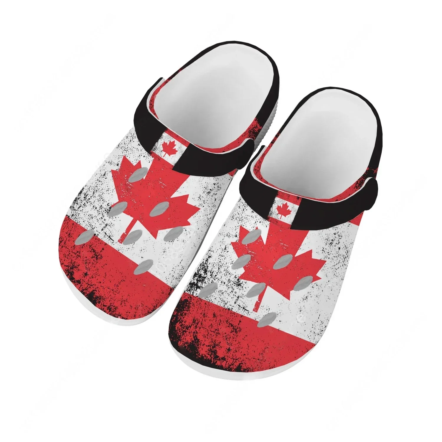 

Canada Sandals National Flag Water Shoe Men Women High Quality Home Garden Clogs Customizd Sandals Beach Breathable Hole Slipper