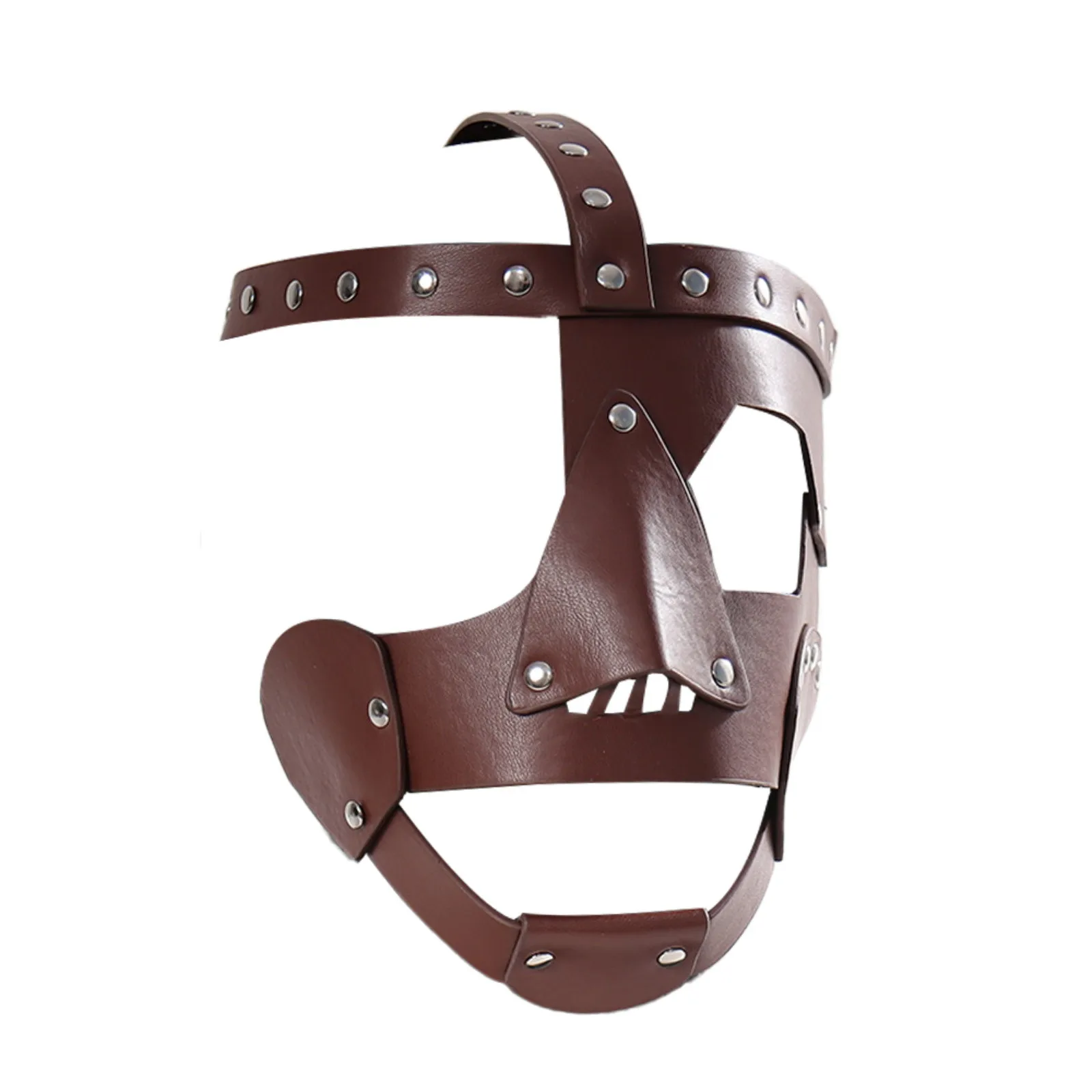 

Adjustable Leather Mask – Wrestling Cosplay Headgear for Halloween Costumes, Scary Party Props & Collector’s Display