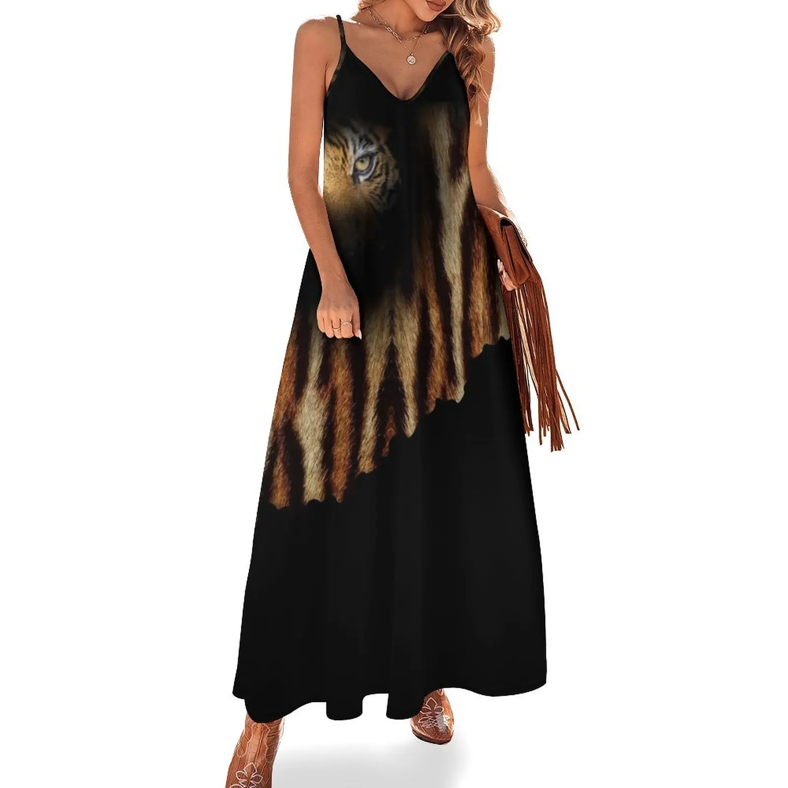 

Tiger Sleeveless Long Dress elegant and pretty women's dresses dress women summer 2025 Dress