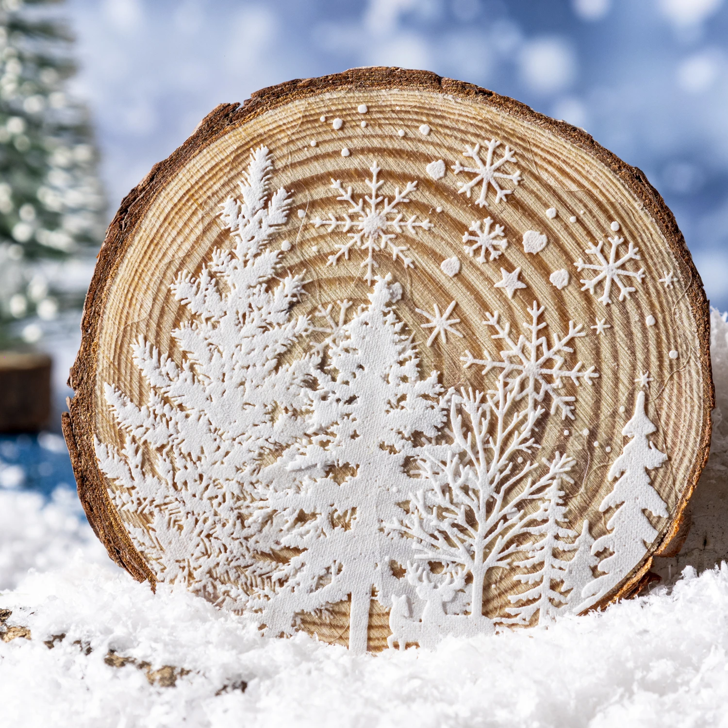 

20 Sheets/Bag 3D Foam Winter Snowflake Christmas Sticker Set for DIY Scrapbook Guitar Phone Case Notebook Decoration Craft