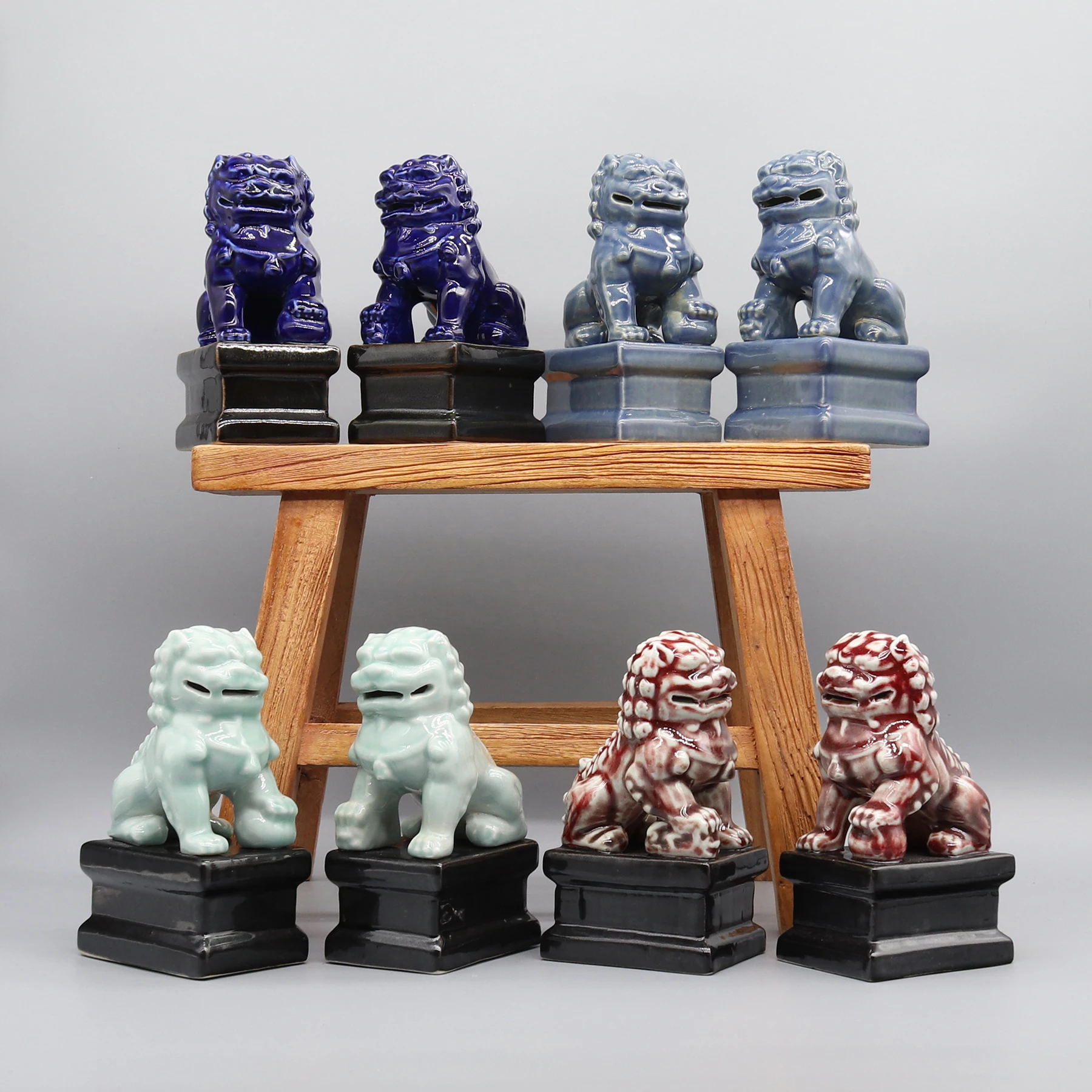 

Little Fu Dogs, Guardian Lions, Gift, Home Decoration