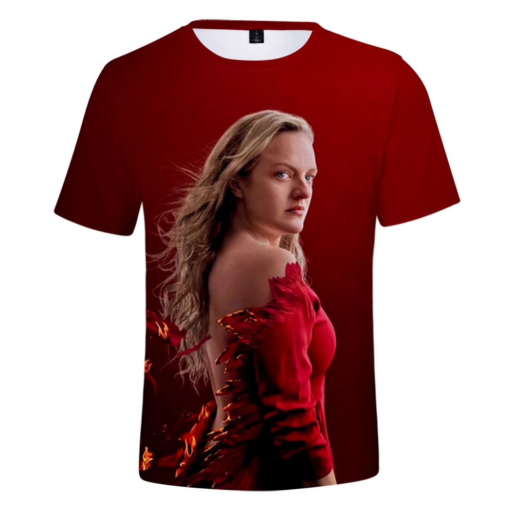 Handmaid's Tale Tshirt uniseks Crewneck kaus lengan pendek Pria Wanita T-shirt baru pakaian Tv Amerika Seri 3D