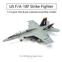 1/72 Military Series F18 VF103 Tomcat Super Hornet Jet Pirate Flag Fighter US Navy Plane Model Toys For Children Christmas Gift