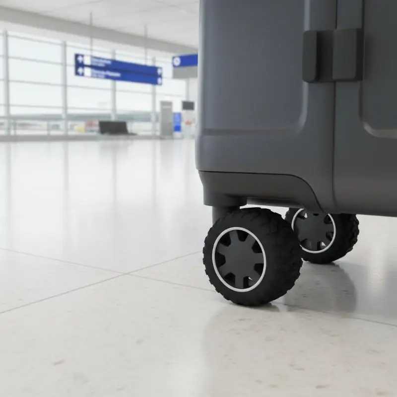 

Travel-Friendly 8-Piece Silicone Luggage Wheel Covers for Silent Glide