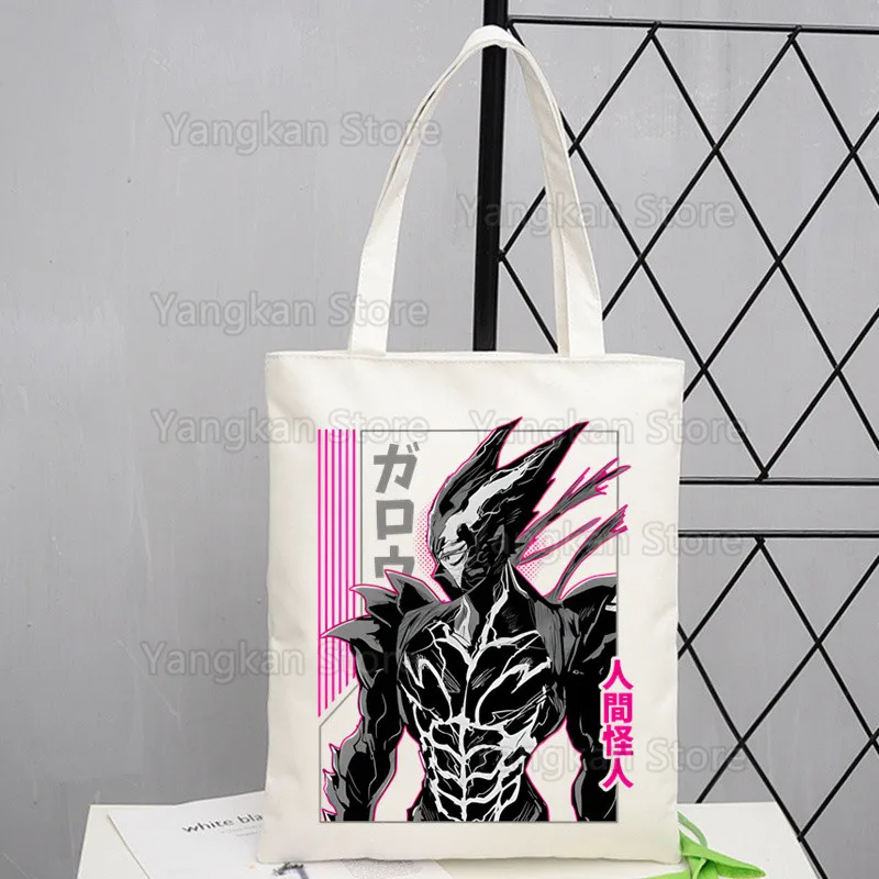 حقيبة قماش فنية من Hero Hunter Garou حقائب تسوق مطبوعة بسيطة للفتيات حزمة عادية للحياة #1