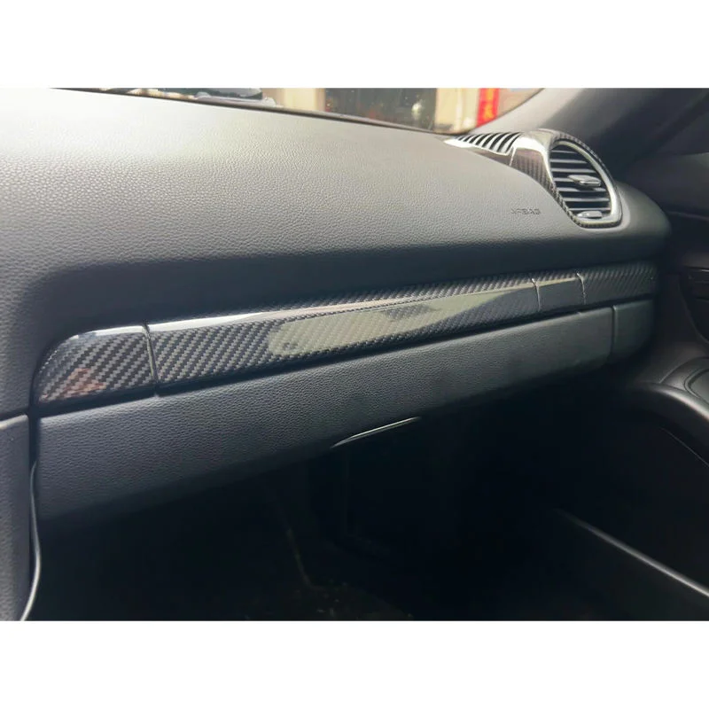 A complete set of genuine carbon fiber interior decoration kits for  718 2015-2023 center console door panel decoration