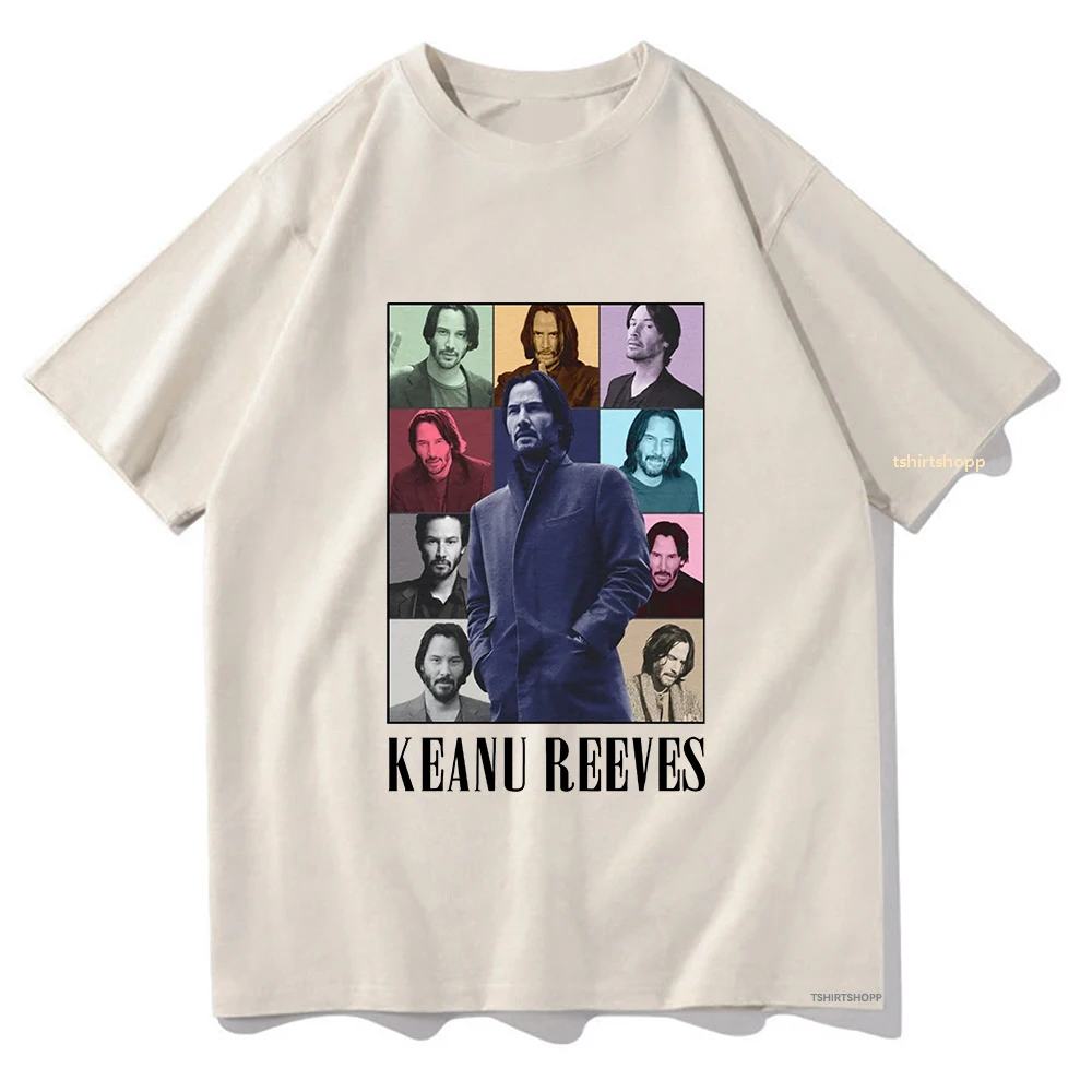 Keanu Reeves Eras Tour T Shirts Funny Men/women Tshirt Unisex Cotton Clothing Summer Aesthetic Tops High Quality Tees Shirts