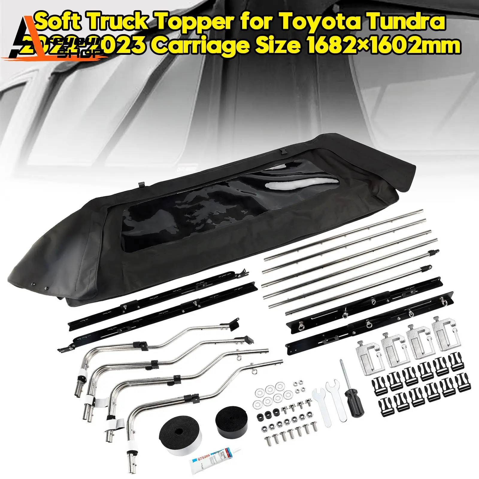 

Soft Truck Topper for Toyota Tundra 2022-2023 Carriage Size 1682×1602mm