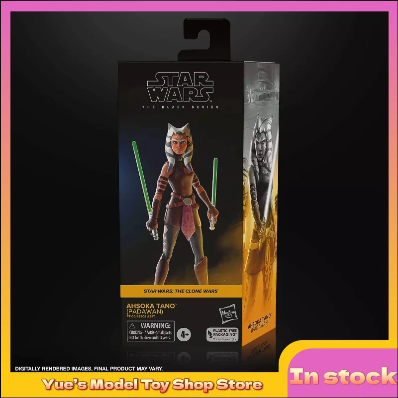 

【In Stock】 Hasbro Star Wars 6-inch Padawan Ahsoka Tano Clone Wars 1/12 Action Figure Anime Model Toy Boy Collection Gift