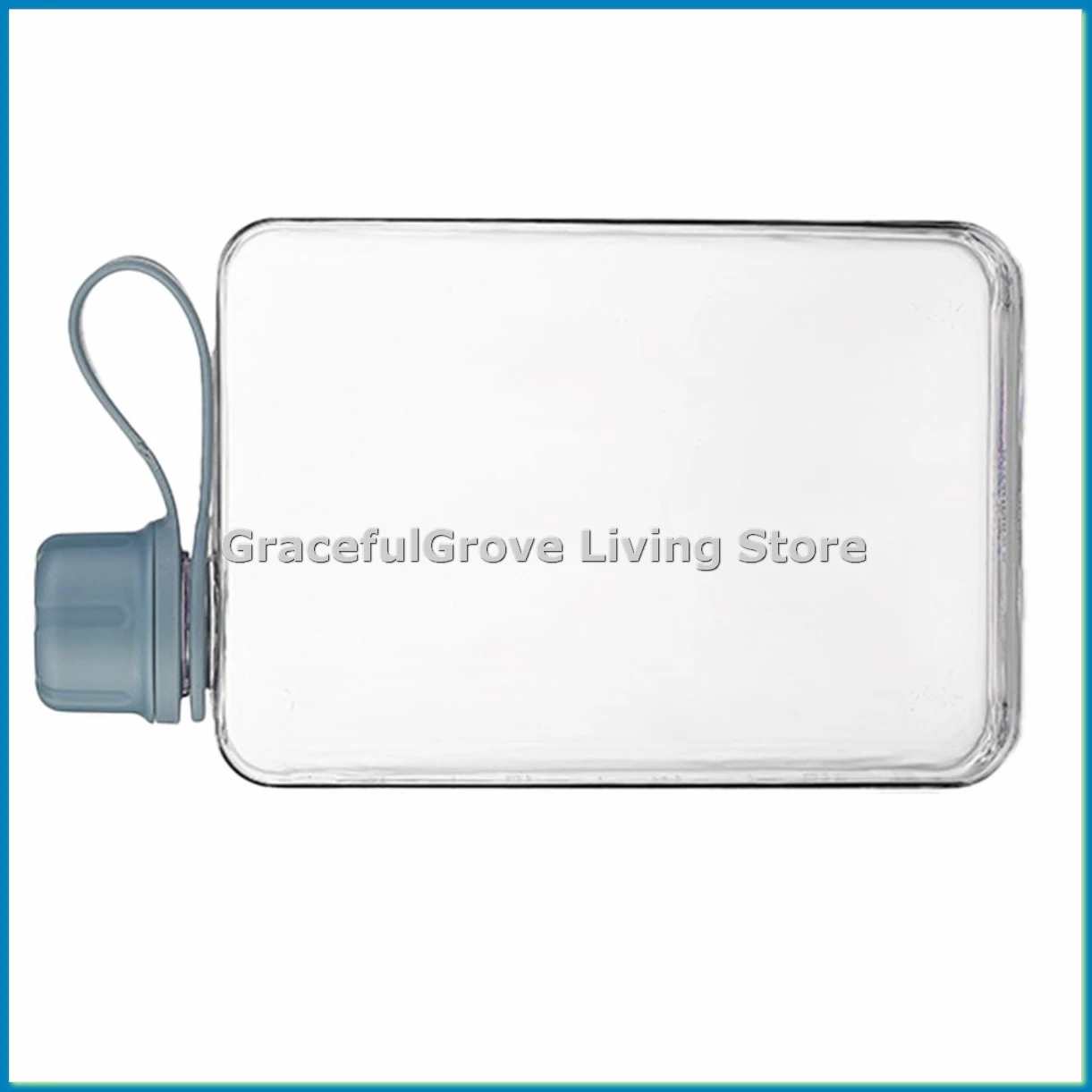 

Square Water Bottle 500ml Portable Flat Drink Cups Slim Cold Flask Sports Water Bottle Summer Water Flask for Hiking A-A33R