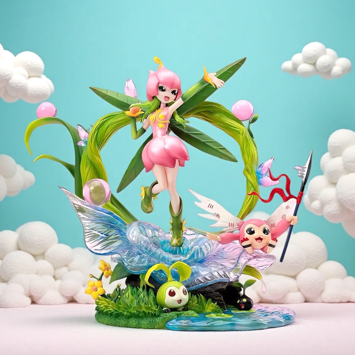 

20cm/7.87in Anime Digimon Adventure Figure Lilimon Tanemon Action Figure PVC Model Collection Decoration Toys Gifts