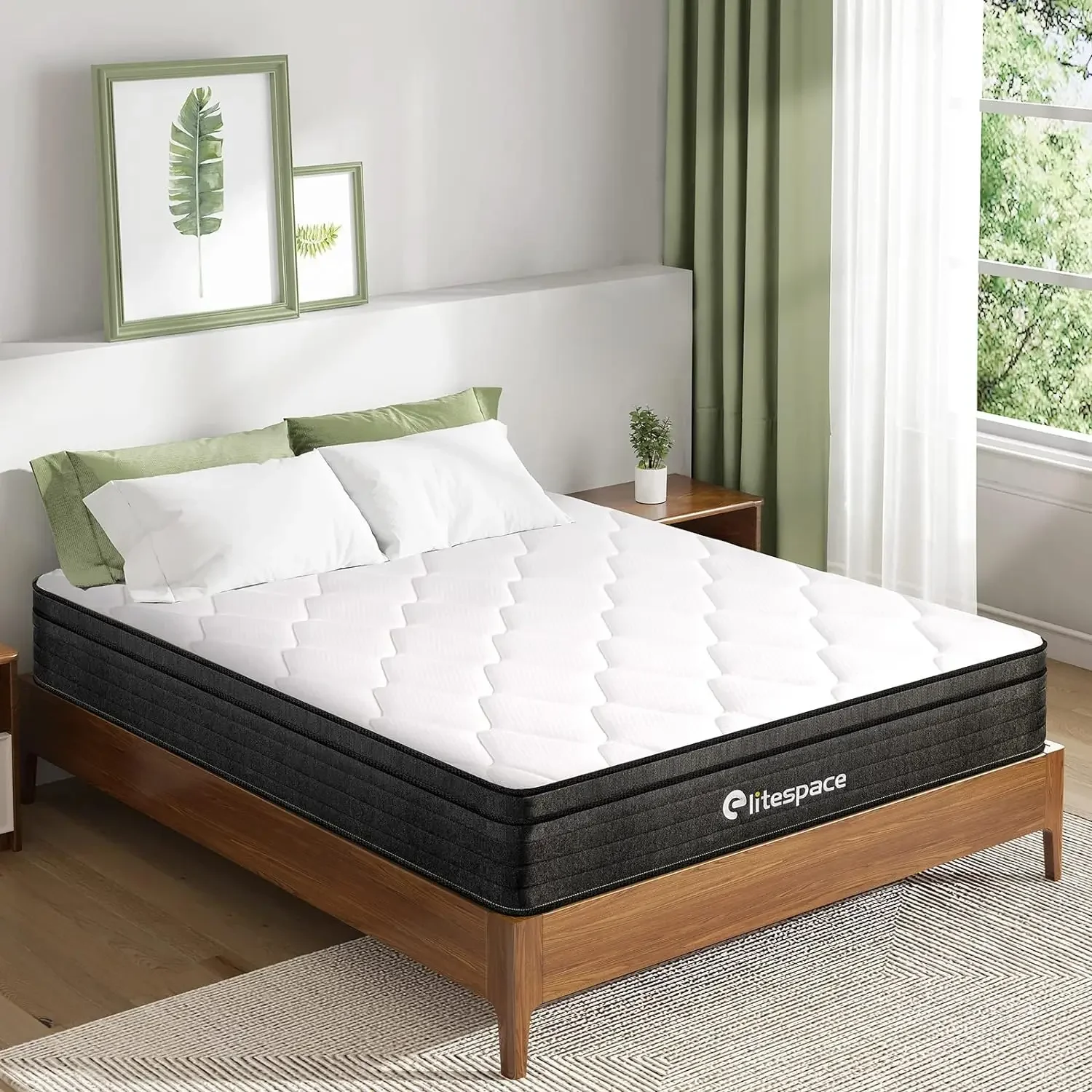 Mattress,Memory Foam 10 Inch Size Springs Mattresses,Fits All Bed Frames Mattress,Medium Firm Feel Mattress,CertiPUR