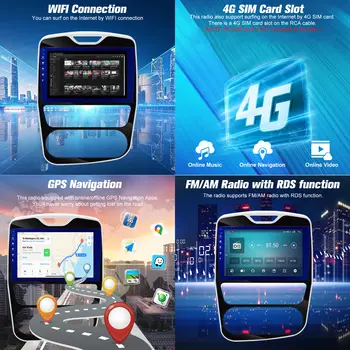 Autorádio s Androidem pro Renault Clio 4 2012-2016, stereo obrazovka 10,1 6 nejlepší prodej Renault Clio 4 10.1 Android multimédia - №1